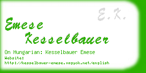 emese kesselbauer business card